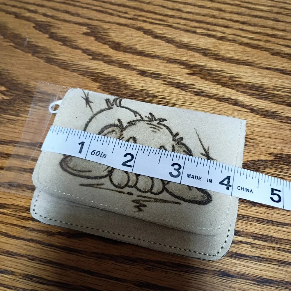 Philip Personalized Suede Leather Kids Wallet Puppy Dog Wood Burned Mexico
